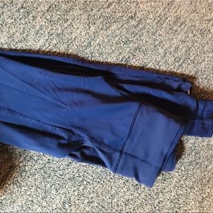 Dark blue lululemon high rise yoga pants leggings